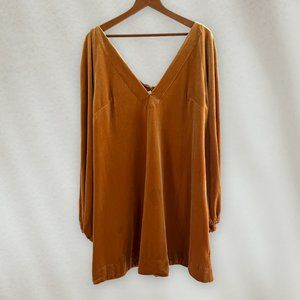 Free People Misha Velvet Swing Dress